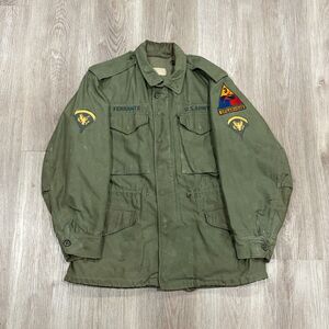 Vintage 1960s Vietnam Era Field Jacket Coat OG 107 w Liner Sz Small Short Green